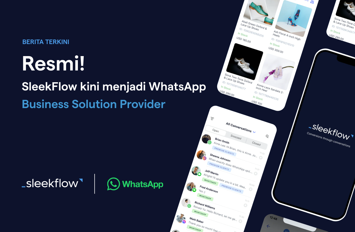 SleekFlow kini menjadi WhatsApp Business Solution Provider (BSP) resmi
