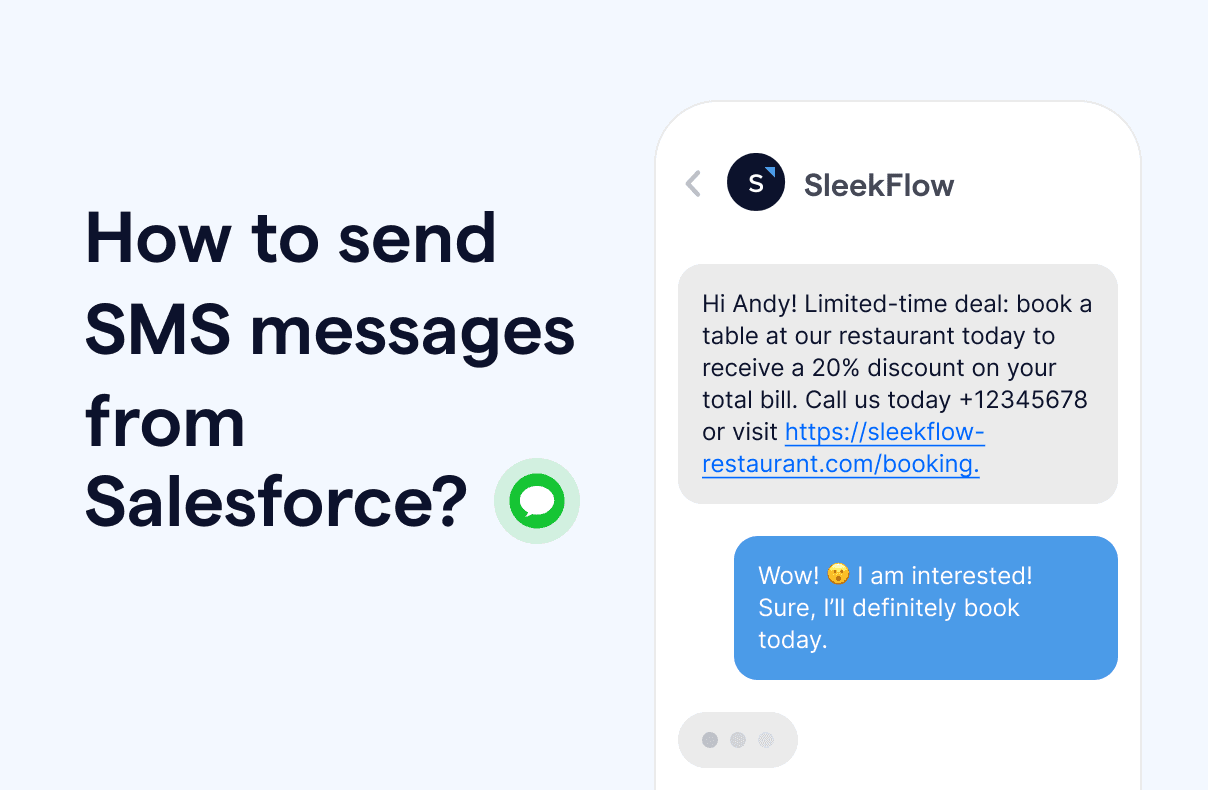 How to send SMS messages from Salesforce? | SleekFlow