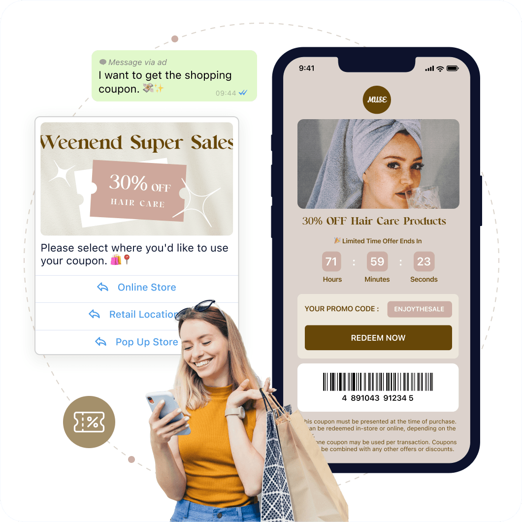 WhatsApp ECoupon Solution for Interactive Marketing Campaign SleekFlow