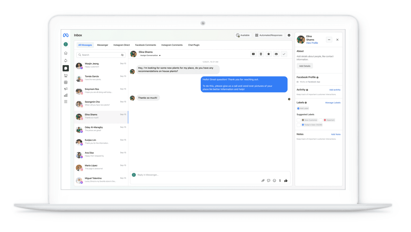 Meta Status Setting up WhatsApp Business using Meta Business Suite